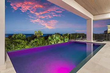 Infinity Pool with LED Lighting by Stoughton and Duran